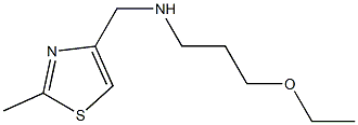 (3-ethoxypropyl)[(2-methyl-1,3-thiazol-4-yl)methyl]amine 化学構造式