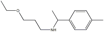 (3-ethoxypropyl)[1-(4-methylphenyl)ethyl]amine Structure