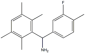 (3-fluoro-4-methylphenyl)(2,3,5,6-tetramethylphenyl)methanamine