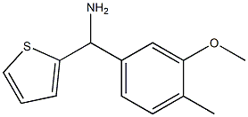 (3-methoxy-4-methylphenyl)(thiophen-2-yl)methanamine Structure