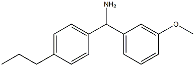(3-methoxyphenyl)(4-propylphenyl)methanamine 化学構造式