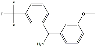 (3-methoxyphenyl)[3-(trifluoromethyl)phenyl]methanamine Structure