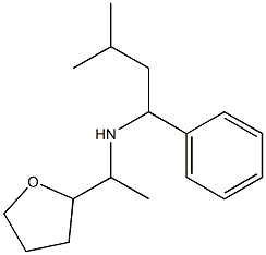 (3-methyl-1-phenylbutyl)[1-(oxolan-2-yl)ethyl]amine Structure