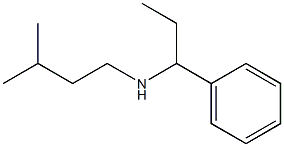 (3-methylbutyl)(1-phenylpropyl)amine Structure