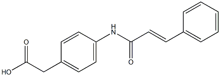 (4-{[(2E)-3-phenylprop-2-enoyl]amino}phenyl)acetic acid