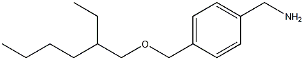 (4-{[(2-ethylhexyl)oxy]methyl}phenyl)methanamine 结构式