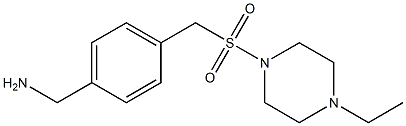(4-{[(4-ethylpiperazine-1-)sulfonyl]methyl}phenyl)methanamine,,结构式