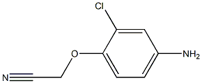 (4-amino-2-chlorophenoxy)acetonitrile Structure