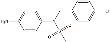 (4-aminophenyl)-N-[(4-chlorophenyl)methyl]methanesulfonamide|