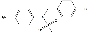 (4-aminophenyl)-N-[(4-chlorophenyl)methyl]methanesulfonamide Struktur