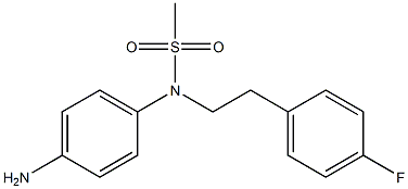 (4-aminophenyl)-N-[2-(4-fluorophenyl)ethyl]methanesulfonamide 结构式