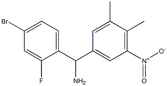 (4-bromo-2-fluorophenyl)(3,4-dimethyl-5-nitrophenyl)methanamine|