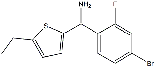 (4-bromo-2-fluorophenyl)(5-ethylthiophen-2-yl)methanamine,,结构式