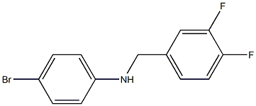 (4-bromophenyl)(3,4-difluorophenyl)methylamine 化学構造式