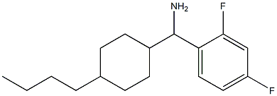 (4-butylcyclohexyl)(2,4-difluorophenyl)methanamine 化学構造式