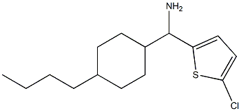 (4-butylcyclohexyl)(5-chlorothiophen-2-yl)methanamine Struktur