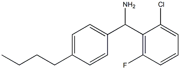 (4-butylphenyl)(2-chloro-6-fluorophenyl)methanamine Struktur