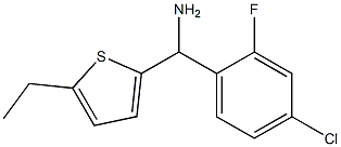 (4-chloro-2-fluorophenyl)(5-ethylthiophen-2-yl)methanamine Structure
