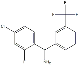 (4-chloro-2-fluorophenyl)[3-(trifluoromethyl)phenyl]methanamine Structure