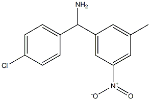  (4-chlorophenyl)(3-methyl-5-nitrophenyl)methanamine