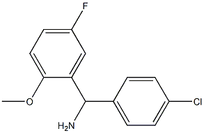 (4-chlorophenyl)(5-fluoro-2-methoxyphenyl)methanamine 结构式