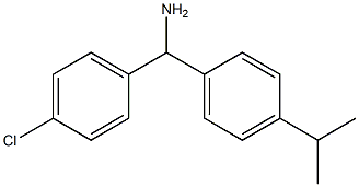 (4-chlorophenyl)[4-(propan-2-yl)phenyl]methanamine Struktur