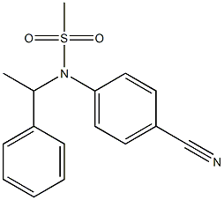 (4-cyanophenyl)-N-(1-phenylethyl)methanesulfonamide