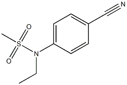 (4-cyanophenyl)-N-ethylmethanesulfonamide Structure