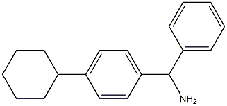 (4-cyclohexylphenyl)(phenyl)methanamine,,结构式