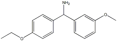 (4-ethoxyphenyl)(3-methoxyphenyl)methanamine 化学構造式