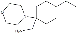 (4-ethyl-1-morpholin-4-ylcyclohexyl)methylamine Structure