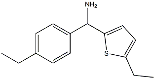 (4-ethylphenyl)(5-ethylthiophen-2-yl)methanamine Structure