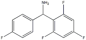(4-fluorophenyl)(2,4,6-trifluorophenyl)methanamine Structure