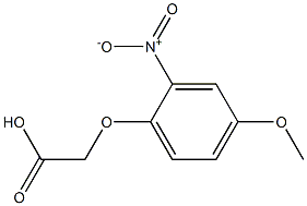 (4-methoxy-2-nitrophenoxy)acetic acid 化学構造式