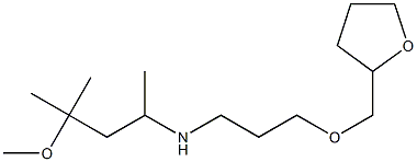 (4-methoxy-4-methylpentan-2-yl)[3-(oxolan-2-ylmethoxy)propyl]amine Structure