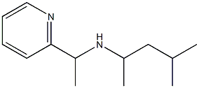 (4-methylpentan-2-yl)[1-(pyridin-2-yl)ethyl]amine,,结构式