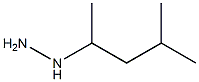 (4-methylpentan-2-yl)hydrazine 化学構造式