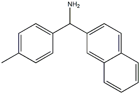 (4-methylphenyl)(naphthalen-2-yl)methanamine 化学構造式