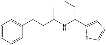 (4-phenylbutan-2-yl)[1-(thiophen-2-yl)propyl]amine Structure