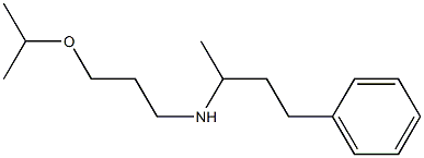 (4-phenylbutan-2-yl)[3-(propan-2-yloxy)propyl]amine Struktur