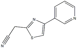 (4-pyridin-3-yl-1,3-thiazol-2-yl)acetonitrile,,结构式