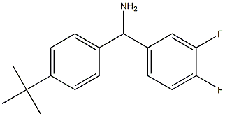 (4-tert-butylphenyl)(3,4-difluorophenyl)methanamine Structure
