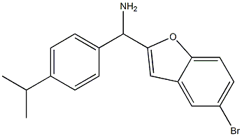  (5-bromo-1-benzofuran-2-yl)[4-(propan-2-yl)phenyl]methanamine