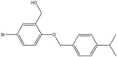 (5-bromo-2-{[4-(propan-2-yl)phenyl]methoxy}phenyl)methanol