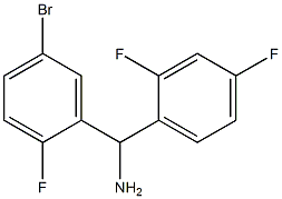 (5-bromo-2-fluorophenyl)(2,4-difluorophenyl)methanamine,,结构式