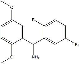 (5-bromo-2-fluorophenyl)(2,5-dimethoxyphenyl)methanamine Structure