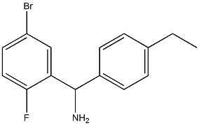 (5-bromo-2-fluorophenyl)(4-ethylphenyl)methanamine Structure