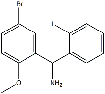 (5-bromo-2-methoxyphenyl)(2-iodophenyl)methanamine,,结构式