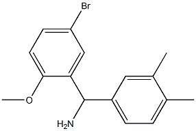 (5-bromo-2-methoxyphenyl)(3,4-dimethylphenyl)methanamine Structure