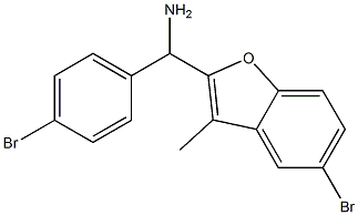 (5-bromo-3-methyl-1-benzofuran-2-yl)(4-bromophenyl)methanamine